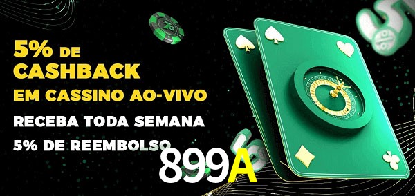 Promoções do cassino ao Vivo 899A